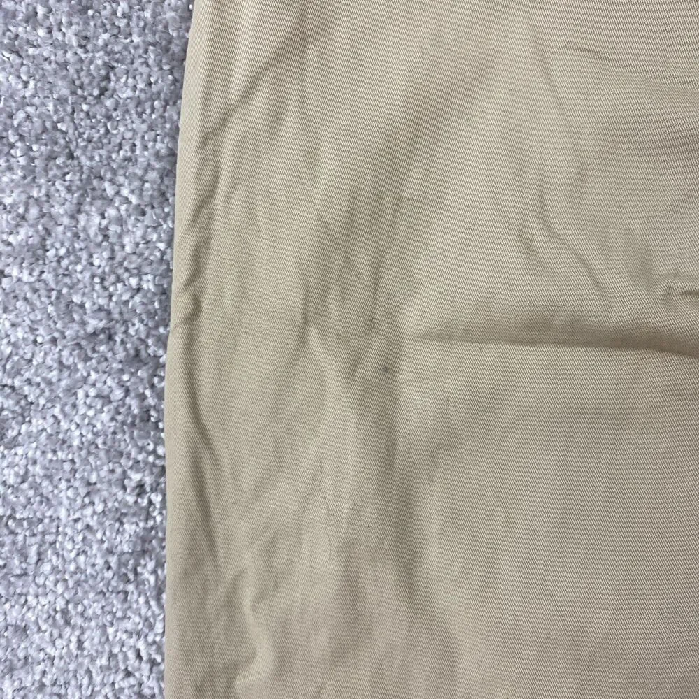 Gap Straight Fit Chino Pants Men's 28x30 Tan Flat Front Slash Pocket Cotton - Picture 5 of 11